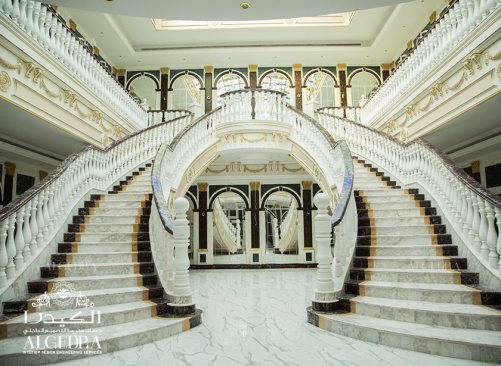 Palace entrance design in Abu Dhabi