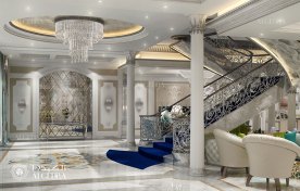 Main entrance hall of luxury villa