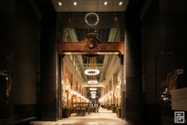 DESIGN/
This one-of-a-kind Brasserie is located in the beating heart of Midtown with entry access through the unique pedestrian arcade at 6 1/2 Avenue, between 53rd and 54th St, with 5,500 ft² floor and 6,000 ft² plaza, is featuring 20 ft ceilings. Upon entering, you are carried away to a different time and place. This space embodies the joie de vivre of the Belle Epoque era of Paris through a careful
and meticulous revival of Art Nouveau forms. The site’s existing architecture offers the perfect canvas for an expressive rehabilitation and reinvention of a style.