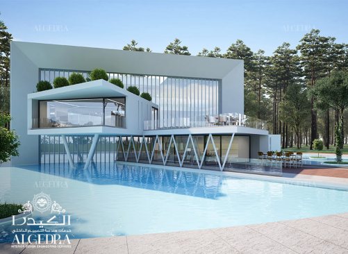 Modern villa exterior design