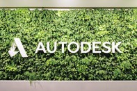 A plant-covered wall in Autodesk's San Francisco office