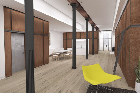 Rendering, S-M-L Loft, New York