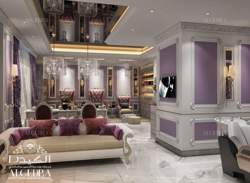 Luxury beauty salon interior design
