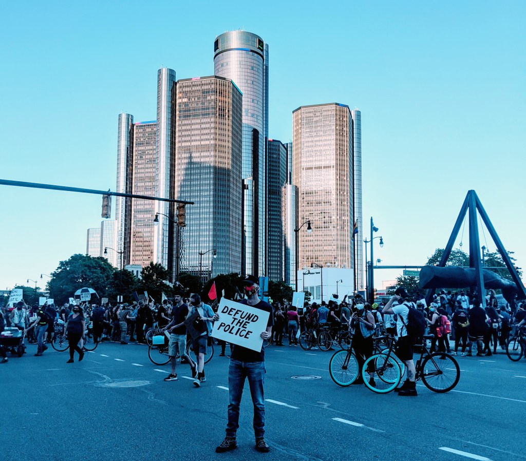 A June protest in Detroit