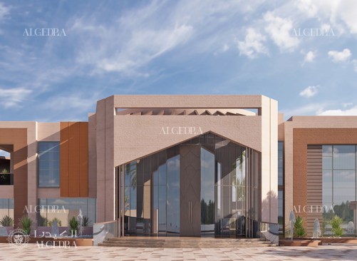 Modern villa in Dubai facade design