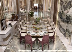 Stylish dining room interior