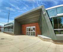 New primary library entrance