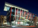 Core to the design is an inverted trapezoid form which houses artifacts and exhibits.