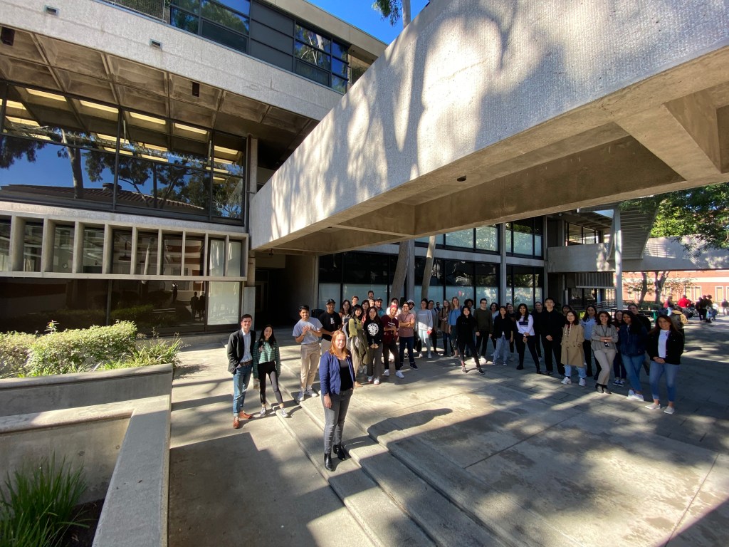 Students and faculty at the USC School of Architecture