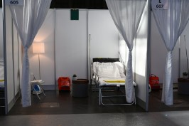 Javits Center temporary hospital patient space