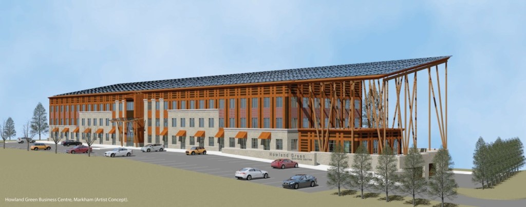 Howland Green Business Centre, Markham (Artist Concept). (CNW Group/Howland Green Homes Ltd.)
