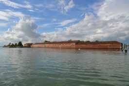 The Lazzaretto Vecchio in Venice, established in 1423 as a quarantine station and hospital for the plague