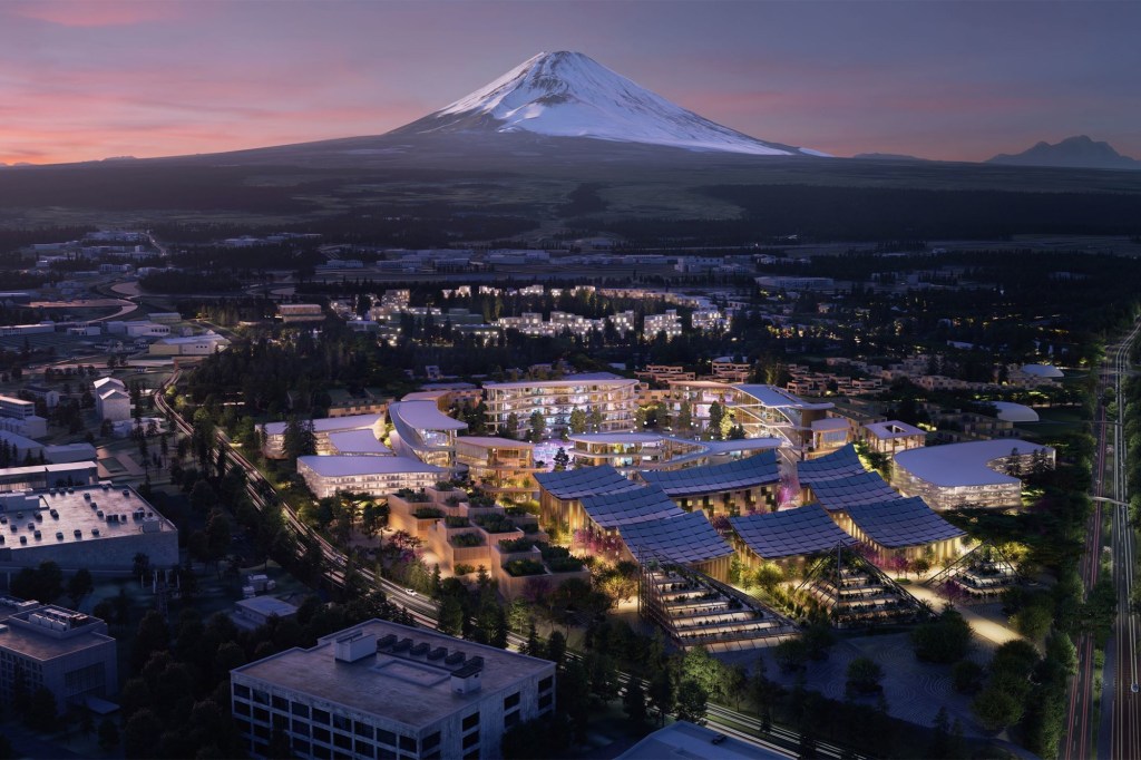 Rendering of Woven City by BIG
