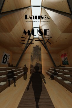 Hall for group meditation_ front view