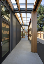 skylight systems expand the school's learning spaces beyond the building's walls, making the most of the fresh air and sunshine.