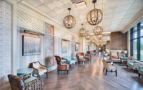 The Center for Advanced Healthcare at Brownwood, in The Villages, FL, is designed to feel more like an elegant home or a hotel than a hospital.