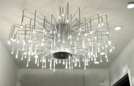 A custom 90 Degrees fixture of the elevator bay.