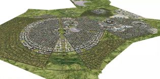 Bird's eye view of Harare New City