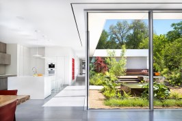 View of living areas and central courtyard