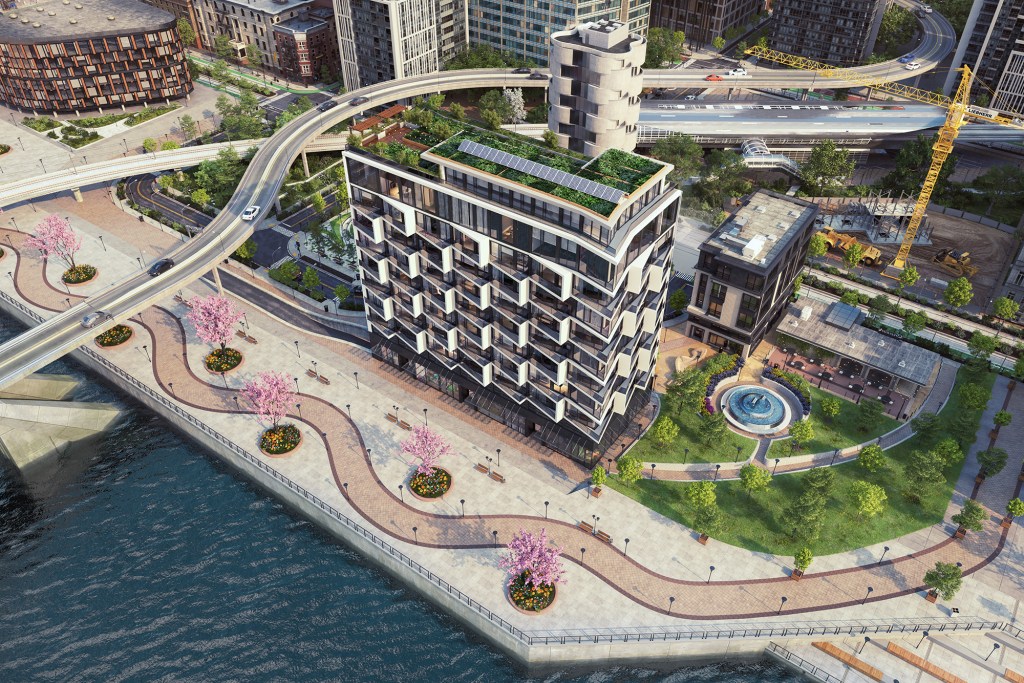 Rendering, bird's-eye view, from Autodesk Revit 2022