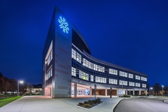 Liberal Arts & Technology Building, Cuyahoga Community College, in Westlake, Ohio, designed by Moody Nolan