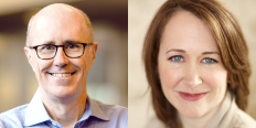 Jim Keane (L) and Sara Armbruster (R)