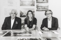 L to r: Meier Partners leadership: partner George Miller, adviser Ana Meier, and partner Dukho Yeon