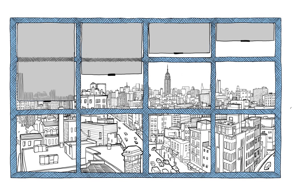 Views from National Audubon Society office in New York