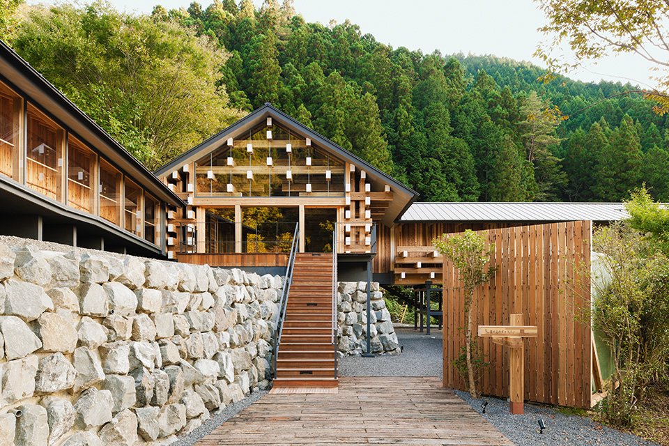 Kengo Kuma's Yusuhara Wooden Bridge Museum