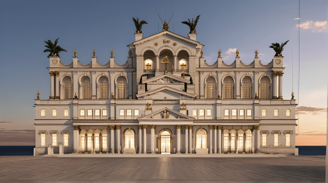 Donald J. Trump Presidential Library Design Proposal in Classical Style, ALTERNATIVE A