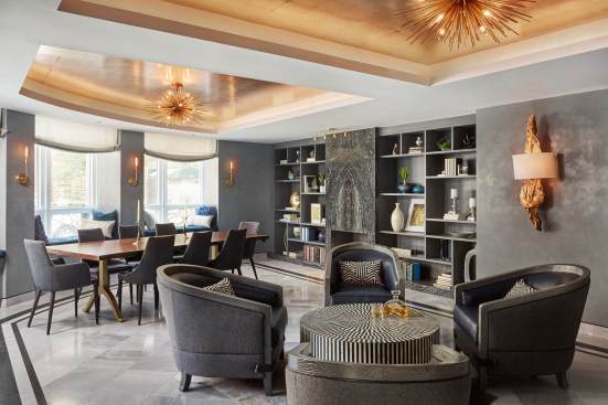 Seating and conference area