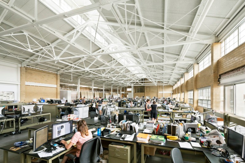 Philadelphia-based firm KieranTimberlake renovated their offices in 2016, turning their workspace into a lab to test decarbonization strategies.