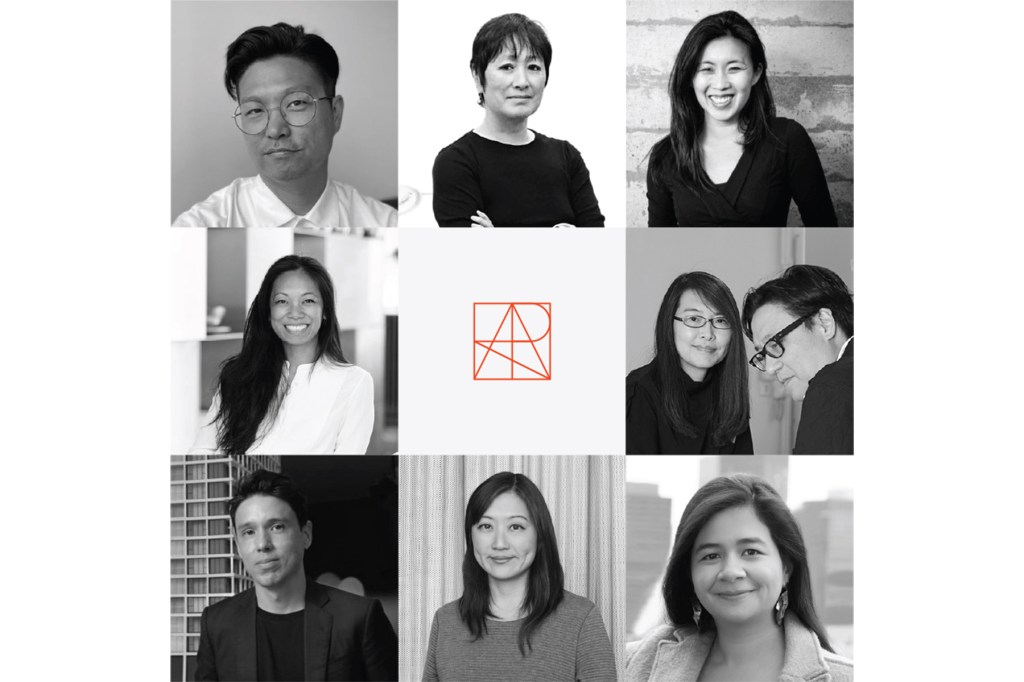 The founding team of A Rising Tide. Top row: Andy Rah, Billie Tsien, Christina Cho Yoo. Middle Row: Cat Huang, Rosanna Hu, Lyndon Neri. Bottom Row: Brian Yang, Megumi Aihara, Ming Thompson.