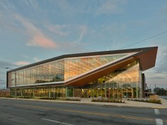 A new Main Library for a Delta city focused on renewal positions itself as a beacon of hope through bold geometric forms and a clear expression of use that puts knowledge clearly on display.