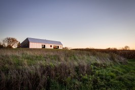 Gallery Shed House at Sunset