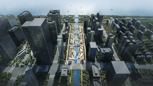 Aedas-Designed Hangzhou Qianjiang Century City Riverfront Digital Industrial Park