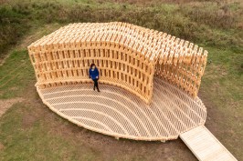 Bird's eye view of the pavilion