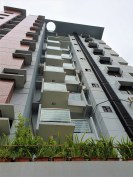 Over hanging transparent Balcony with visual access to Local Environment.