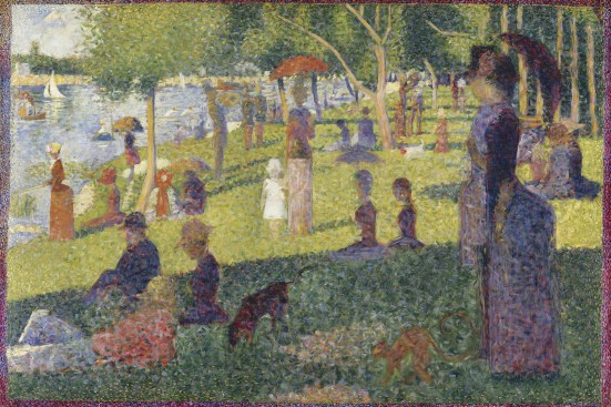 "A Sunday Afternoon on the Island of La Grande Jatte" by French pointilist Georges Seurat