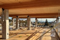 In Seattle’s Capitol Hill neighborhood, construction for Heartwood, a mass timber multifamily project by Atelierjones, is underway.