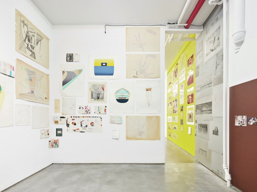 An installation at Architectural Image-Making in 1980s New York: The John Nichols Printmakers & Publishers Collection, on view at A83 in New York.