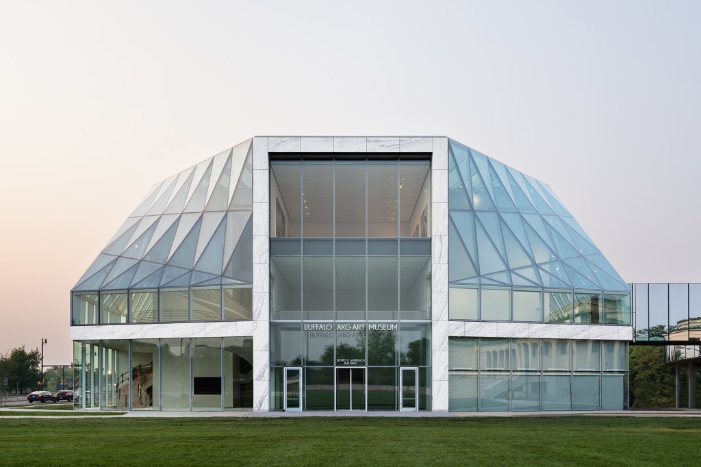 The Jeffrey E. Gundlach Building at the Buffalo AKG Art Museum in Buffalo, N.Y.