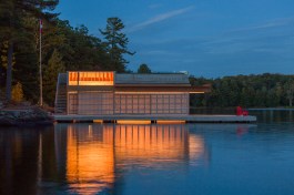 Lake Muskoka Boathouse. Port Carling, Ontario. Turkel Design