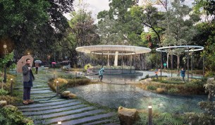 Tacubaya Hydric District, in Mexico City, by ORU–Oficina de Resiliencia Urbana.