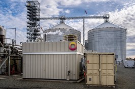 The 2 MWh Rondo heat battery at the Calgren ethanol plant in California.