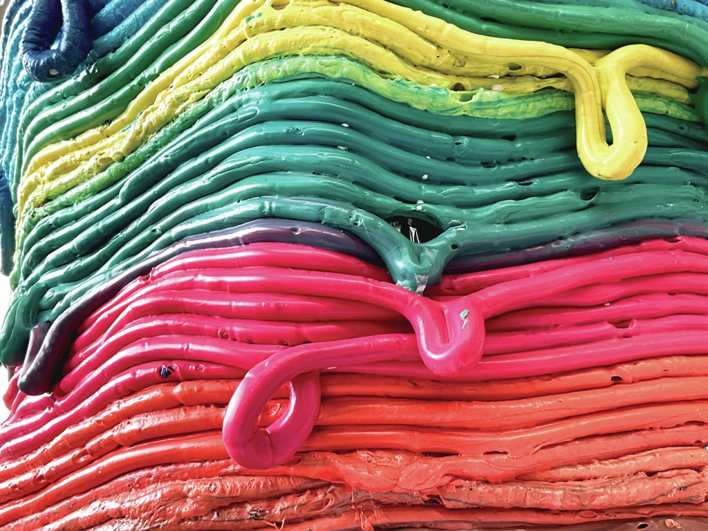 Extruded recycled plastic (2023), by Norman Teague