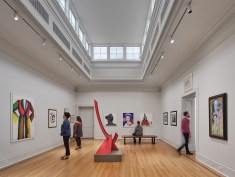 DIGSAU completed an extensive exterior restoration and complete interior transformation of the former Barnes Foundation into the Frances M. Maguire Art Museum for St. Joseph’s University in Merion, PA. Albert Barnes’ iconic salon galleries maintain the familiar scale and proportion, but have been reinterpreted as brighter, more adaptable exhibit and teaching space.