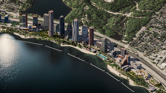 Parkshore Aerial Render