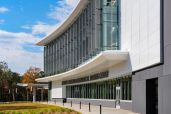 Perforated vertical sunshades, courtesy American Metalcraft