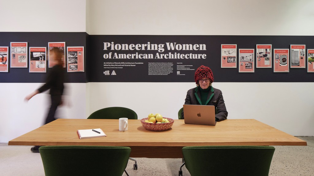 The new 2,000-square-foot space is both a headquarters and a hybrid multi-use area for women in architecture, engineering, and construction.